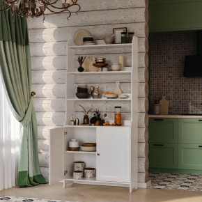 Стеллаж 20 Вествик, массив сосны, цвет белый в Талице - talica.ok-mebel.com | фото 4
