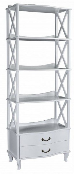 Стеллаж комбинированный Джульетта-4 Л в Талице - talica.ok-mebel.com | фото