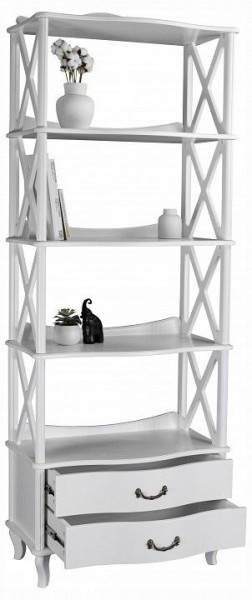 Стеллаж комбинированный Джульетта-4 Л в Талице - talica.ok-mebel.com | фото 5