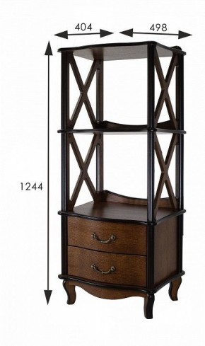 Стеллаж комбинированный Джульетта Л в Талице - talica.ok-mebel.com | фото 4