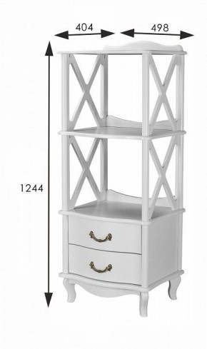 Стеллаж комбинированный Джульетта Л в Талице - talica.ok-mebel.com | фото 8