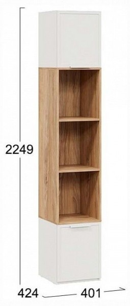 Стеллаж комбинированный Стелла в Талице - talica.ok-mebel.com | фото 4