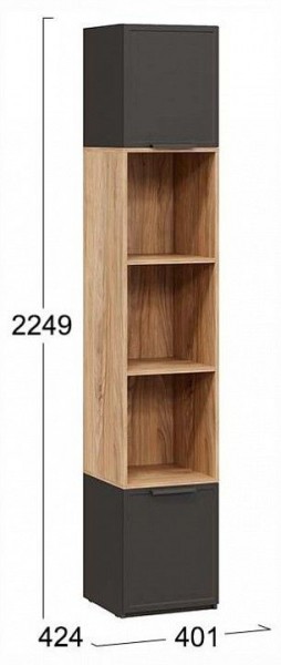 Стеллаж комбинированный Стелла в Талице - talica.ok-mebel.com | фото 4