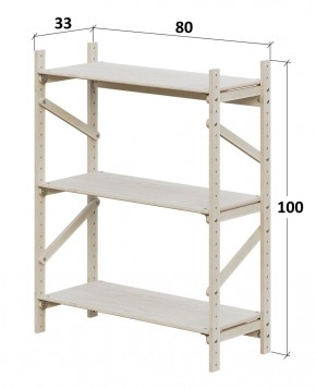 Стеллаж Конструктор Арт.С1000-1 в Талице - talica.ok-mebel.com | фото 2