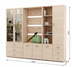 Стенка для прихожей Мартин-4 в Талице - talica.ok-mebel.com | фото 3