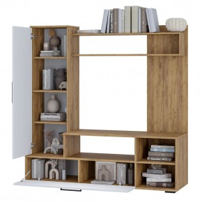 Гостиная Евро 2 (крафт/белый) в Талице - talica.ok-mebel.com | фото 2