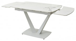 Стол ALATRI 120 GLOSS STATUARIO WHITE SOLID CERAMIC / WHITE, ®DISAUR в Талице - talica.ok-mebel.com | фото 9