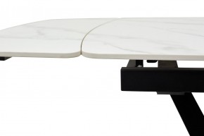 Стол ALATRI 120 MATT WHITE MARBLE SOLID CERAMIC / BLACK, ®DISAUR в Талице - talica.ok-mebel.com | фото 5