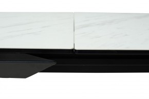 Стол CREMONA 160 KL-99 Белый мрамор матовый, итальянская керамика / черный каркас, ®DISAUR в Талице - talica.ok-mebel.com | фото 4