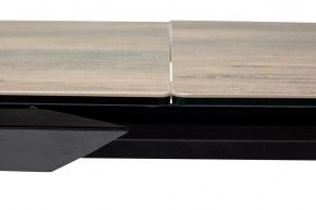 Стол CREMONA 180 KL-61 Под дерево, итальянская керамика / черный каркас, ®DISAUR в Талице - talica.ok-mebel.com | фото 4