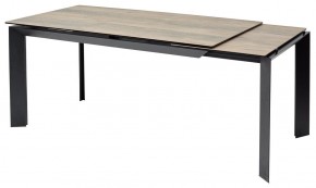 Стол CREMONA 180 KL-61 Под дерево, итальянская керамика / черный каркас, ®DISAUR в Талице - talica.ok-mebel.com | фото 7