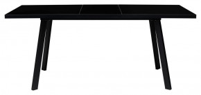 Стол ФИН 120 Черный, стекло/ Черный каркас М-City в Талице - talica.ok-mebel.com | фото