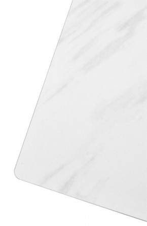 Стол FONDI 180 MARBLES KL-99 Белый мрамор матовый, итальянская керамика/ черный каркас, ®DISAUR в Талице - talica.ok-mebel.com | фото 6