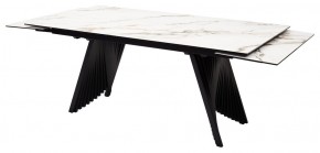 Стол IVAR 180 MARBLES KL-188 Контрастный мрамор, итальянская керамика, ®DISAUR в Талице - talica.ok-mebel.com | фото 7