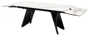 Стол IVAR 180 MARBLES KL-188 Контрастный мрамор, итальянская керамика, ®DISAUR в Талице - talica.ok-mebel.com | фото 9
