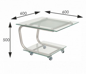 Стол журнальный Дуэт 9 в Талице - talica.ok-mebel.com | фото 2