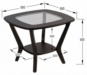 Стол журнальный Мельбурн в Талице - talica.ok-mebel.com | фото 4