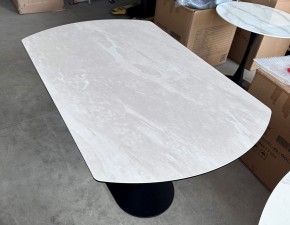 Стол KAI 140 TL-109 поворотная система раскладки, испанская керамика / Темно-серый / Черный, ®DISAUR в Талице - talica.ok-mebel.com | фото 7