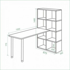 Стол компьютерный Bartolo в Талице - talica.ok-mebel.com | фото 2