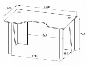 Стол компьютерный КСТ-18 в Талице - talica.ok-mebel.com | фото 3