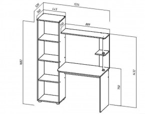 ЮНИОР-2 Стол компьютерный в Талице - talica.ok-mebel.com | фото 3