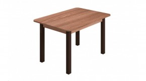 Стол ЛДСП (опоры черные) ясень шимо темный в Талице - talica.ok-mebel.com | фото