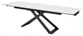 Стол LIVORNO 180 MATT WHITE MARBLE SOLID CERAMIC / BLACK, ®DISAUR в Талице - talica.ok-mebel.com | фото 8