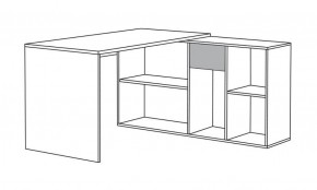 Стол письменный Лайт 03.245 F (белый) в Талице - talica.ok-mebel.com | фото 3