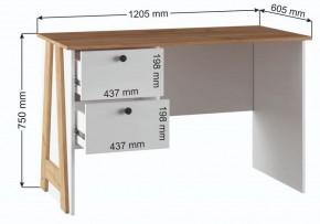 Стол письменный Теодора в Талице - talica.ok-mebel.com | фото 4