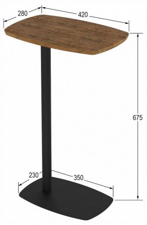 Стол придиванный Дей в Талице - talica.ok-mebel.com | фото 4