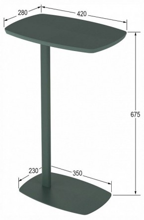 Стол придиванный Дей в Талице - talica.ok-mebel.com | фото 4