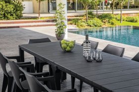 Стол раскладной Джули (Julie Double table 2 configurations) Графит в Талице - talica.ok-mebel.com | фото 8