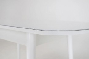 Стол раскладной со стеклом (опоры массив цилиндрический) "Хоста" в Талице - talica.ok-mebel.com | фото 6