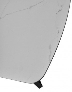 Стол RASMUS 160 TL-45 Белый мрамор, испанская керамика / черный каркас, ®DISAUR в Талице - talica.ok-mebel.com | фото 6