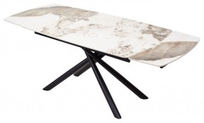 Стол RIVOLI 140 GLOSS LUXURY PANDORA SOLID CERAMIC / BLACK, ®DISAUR в Талице - talica.ok-mebel.com | фото 2