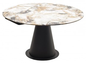 Стол TERAMO 135 GLOSS GRAND JADE SOLID CERAMIC, керамика, поворотн.механизм / Черный каркас, ®DISAUR в Талице - talica.ok-mebel.com | фото 15