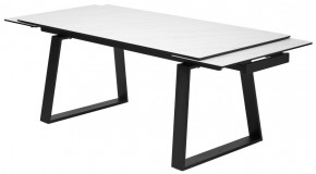 Стол VASTO 180 MARBLES KL-99 Белый мрамор матовый, итальянская керамика/ черный каркас, ®DISAUR в Талице - talica.ok-mebel.com | фото 6