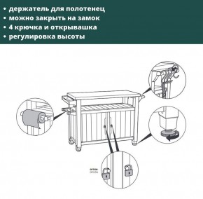 Столик для барбекю 207 Л (Unity XL 207L) в Талице - talica.ok-mebel.com | фото 8
