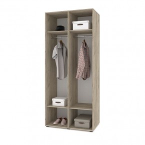 СТОУН С21 Шкаф 2-х створчатый (серый дуб/белый) в Талице - talica.ok-mebel.com | фото 3