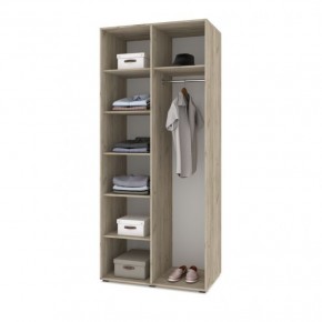 СТОУН С22 Шкаф 2-х створчатый (серый дуб/белый) в Талице - talica.ok-mebel.com | фото 3