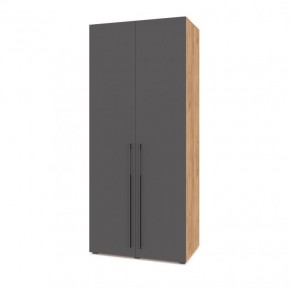 СТОУН С22 Шкаф 2-х створчатый (золотой дуб/графит) в Талице - talica.ok-mebel.com | фото