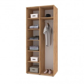 СТОУН С22 Шкаф 2-х створчатый (золотой дуб/графит) в Талице - talica.ok-mebel.com | фото 3