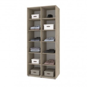 СТОУН С23 Шкаф 2-х створчатый (серый дуб/белый) в Талице - talica.ok-mebel.com | фото 3