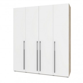СТОУН С41 Шкаф 4-х створчатый (серый дуб/белый) в Талице - talica.ok-mebel.com | фото