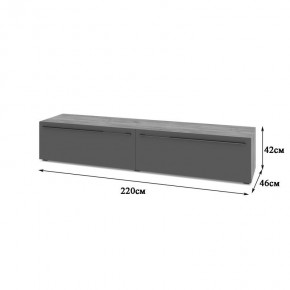 СТОУН С72 Тумба ТВ (золотой дуб/графит) в Талице - talica.ok-mebel.com | фото 2