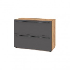 СТОУН С81 Комод (золотой дуб/графит) в Талице - talica.ok-mebel.com | фото