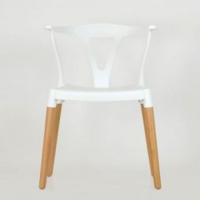 Стул Barneo N-218 Wishbone интерьерный кухонный белый в Талице - talica.ok-mebel.com | фото 3