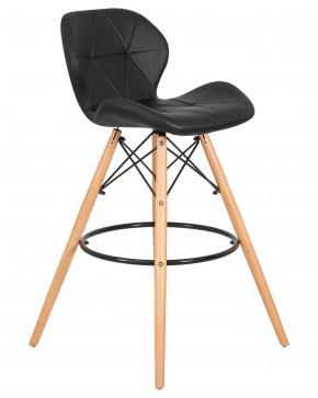 Стул барный DOBRIN BUTTERFLY BAR, ножки светлый бук, цвет чёрный в Талице - talica.ok-mebel.com | фото 2