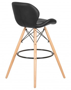 Стул барный DOBRIN BUTTERFLY BAR, ножки светлый бук, цвет чёрный в Талице - talica.ok-mebel.com | фото 4