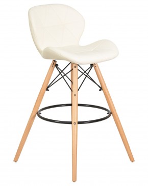 Стул барный DOBRIN BUTTERFLY BAR, ножки светлый бук, цвет кремовый в Талице - talica.ok-mebel.com | фото